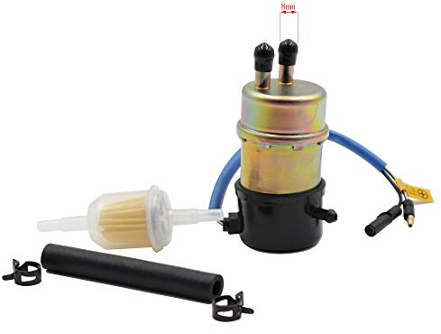 Electric Fuel Pump 49040-1055 for Kawasaki Mule 3000 3010 3020 2520 2500 2510 1000 KAF620 Engine (8mm In/Outlet)