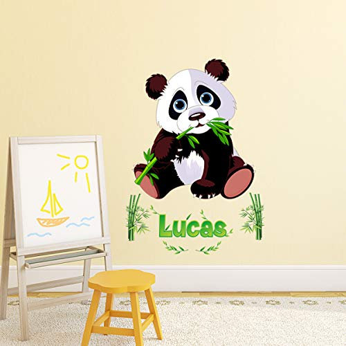 Adhesivos personalizados con nombre personalizado, Adhesivo para el nombre personalizado – Decoración de pared habitación infantil, 2 tableros de 30 x 25 cm y 45 x 30 cm – Pegatinas personalizables