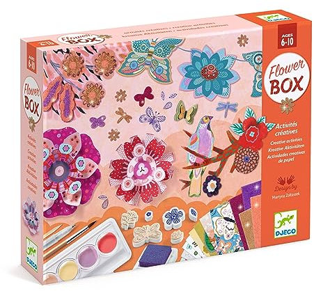Djeco DJ09330 Multi-Activity Kit Blumengarten Kreativset