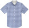 Dubinik® Chemise Homme Manches Courtes Carreaux Manche Courte Décontractée en Coton avec Poche Western Regular Fit