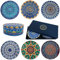 Totally Turkish – Patterned Drink Coasters Set of 6 – Giftable Design Drinks Mat Set – Non-Scratch Top & Non-Slip Cork Base (Mediterranean)