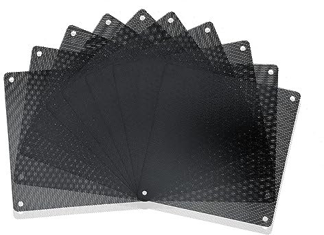 iYueMps 10pcs 120mm PVC Fan Dust Filter PC Cooler Fan Dustproof Case Cover Computer Mesh (120mm x 120mm)