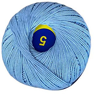 Cotone Per Uncinetto Numero N°8-100 Grammi Filo Di Scozia (452 Mt) Tinta Unita Per Altre QuantitÀ Contattatemi (CELESTE 16)