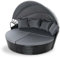 EVRE Bali Day Bed Outdoor Garden Furniture Set With Canopy (Black)