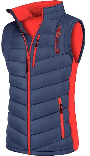 Nebulus Herren Weste REVIVAL, warme Weste, mit langem Full-Zip Reißverschluss