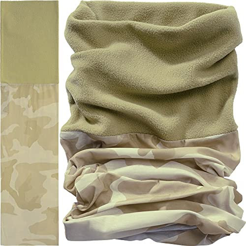 Brandit Multifunktionstuch Fleece Winter Schlauchschal Mund-Nasse-Maske Motorrad, Farbe:Sandstorm