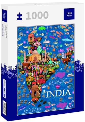 Lais Puzzle Karte Indien 1000 Teile