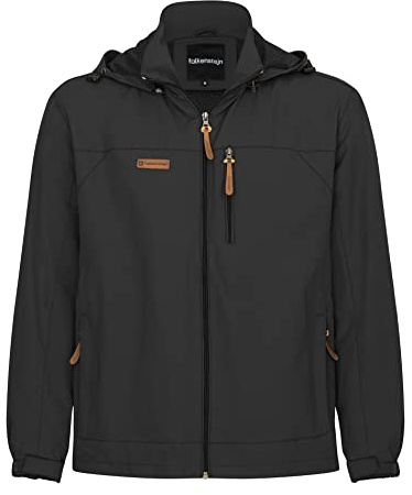 FALKENSTEJN Summer Windbreaker Anorak Windjacke leichte Jacke (XL, Black)