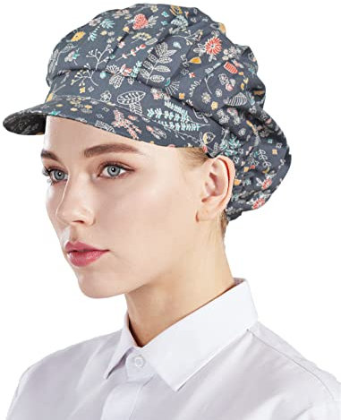 Nanxson 3pcs Unisex Color sólido Taller Industrial Sombreros de Cocina de Trabajo Protectores CF9035
