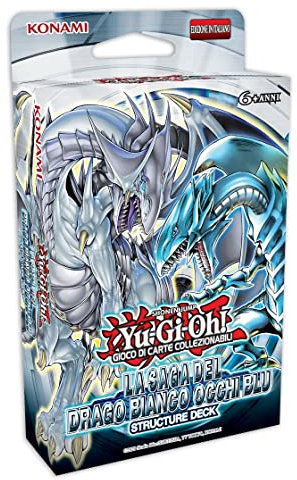 YU-GI-OH! 1 baraja de Estructura de Juego de Cartas coleccionables, Ojos Azules, dragón Blanco, Saga-ITA