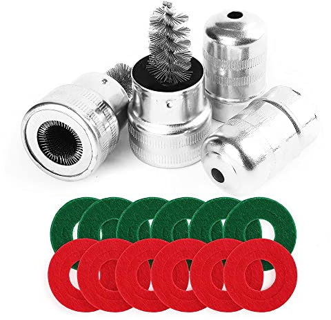 VOANZO 14pcs Battery Terminal Anti Corrosion Washers Protector Fiber and 2pcs Cleaning Brush For car marine boat