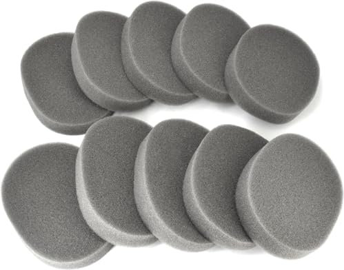 ZLiT 5 Pairs Replacement Earpads for 3M Work Tunes Series Connect Headset Earmuff Cushion Foam Covers(Solid Type)