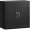SoBuy Mueble de Baño para Colgar Armario de Pared con Estantes Ajustables Armario Suspendido Impermeable para Baño, Cocina o Lavadero Negro 60 x 30 x 60 cm FRG231-SCH
