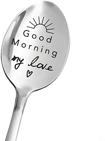 HOHOVYVY Nutella-Löffel, personalisierbar, Edelstahl, graviert, Kaffeelöffel, Langer Löffel für Schokolade, Creme, Jahrestag, Weihnachten, Geburtstag, Hochzeit, Geschenke für Sie und Ihn