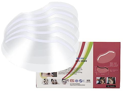 50 Pièces Hairspray Shield, Visière Souple Transparente, Boucliers de Douche, Visière Bain, Masque Maquillage Protecteur, Visière de Protection pour Salon de Coiffure, Extensions de Cils