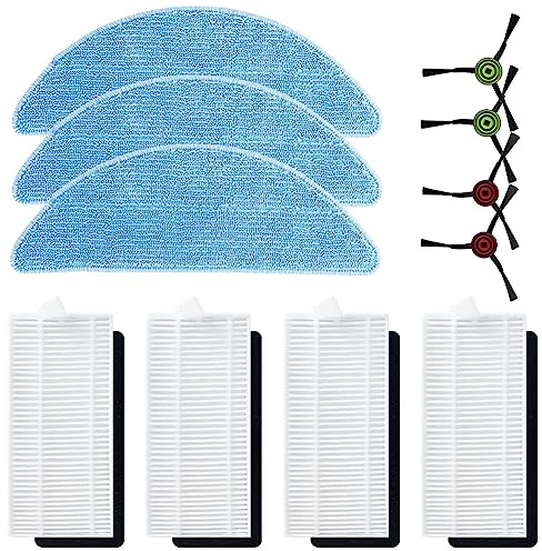 Piezas de repuesto para robot aspirador y fregona Cecotec Conga Eternal Pet Max X-Treme, cepillo lateral, filtro, fregona