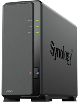 SYNOLOGY NAS 1BAY SATA 1GB RAM DS124