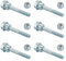 Shuisen Schneefräsen-Scherstifte, Ersatz für Husqvarna 580790401, Scherschrauben und Muttern, Set für Husqvarna Craftsman Poulan 2-stufige Schneefräsen – 6 Packungen