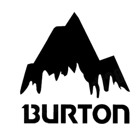 AeRko Lustiger Burton Ski Mountain Ski Board Aufkleber Vinyl Car-styling Abziehbilder Aufkleber Autoaufkleber DIY Autozubehör (Farbe: Nero, Größe: 25 cm)