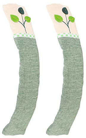 Beatifufu Guantes con manija para refrigerador de doble puerta guantes de moda pomo de la puerta con huella digital decoración protector de mango para heladera aparato de cocina manejar tela