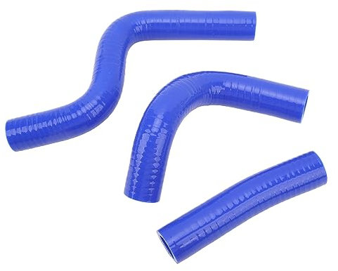 Kit Tubo Refrigerante Radiatore in Silicone 3 Pezzi, Tubo Refrigerante Radiatore Moto, Connessione Stabile, a Prova di Perdite, Resistente al Calore, Adatto Per KX80 KX85 KX100(blu)