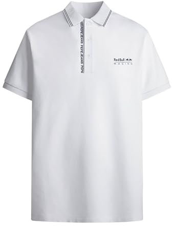 Red Bull Racing X Pepe Jeans RBR Tipped Logo Polo, White (White), XXL para Hombre