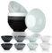 BEWOS Unbreakable 8-Piece Mixing Bowl Set, 34 OZ(Approx.964g) Multi-Color Plastic Bowl, Microwave and Dishwasher Safe, Salads and Soup Bowl, for Oatmeal, Pasta, Sweet, BPA Free