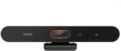 IMAGO 4K Webcam UC100PRO for PC - 4K Webcam with Microphone - USB Webcam 1080p- Echo Cancellation & Noise Reduction - 94° View for Meeting/Online Classes/Zoom/YouTube