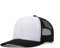 Truckercap Herren,Trucker Cap mit Mesh Netz,Meshcap größenverstellbar Baseball Cap,Sommer atmungsaktive Sun Cap,mit verstellbarem Schnallenverschluss für Draußen,Sport und Reisen,Weiß+Schwarz A
