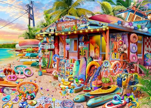 Puzzles 1000 Pieces for Adults jigsaw puzzles for adults 1000 Piece Puzzle Educational Games - Beach Shop