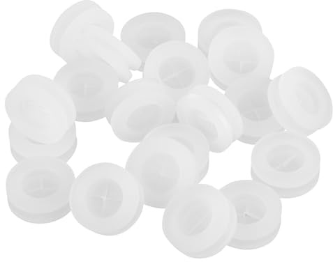 Mikinona Silikon Strohlochstopfen Für Jar Deckel 24 Stück Passgenaue Befestigungsstopfen Für Strohhalme Dichte Frische Getränke Outdoor Reise 0.67X0.67X0.24In