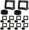 Jiubiaz LED Strahler Außen 10W, 3000K/4000K/6500K LED Strahler Dimmbar, Superhell LED Fluter Flutlichtstrahler, IP66 Wasserdicht LED Scheinwerfer Aussenstrahler für Hof, Garten, Garage(10 Stück)