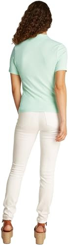 Tommy Hilfiger Polo Manches Courtes Femme 1985 Slim Pique Slim Fit, Vert (Opal Green), XXL