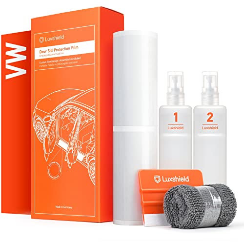 Luxshield Car Door Sill Protectors for VW ID.7 ED2 I 2023-2025 - Paint Protection Film for Car Kick Plates Panel Covers Clear Transparent