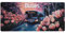 Gaming Mauspad Blume Schreibtischunterlage Bus Mauspad XXL 600 x 400 x 3mm, Wetterfest Anti-Rutsch Mauspad Gaming Zubehör Verbessert Präzision und Geschwindigkeit, Mouse Pad für Office Deko -737