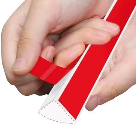 Bande de calfeutrage flexible quart de rond, moulage en caoutchouc blanc double face auto-adhésif pour sol, escalier, coin, baignoire (3m)