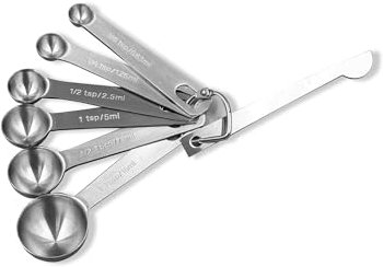Measuring Spoon Set Measuring Spoons with Leveler Measuring Cups Stainless Steel Tablespoon Tools with Measuring Rulers for Measuring Dry Ingredients Baking Cooking (Round)