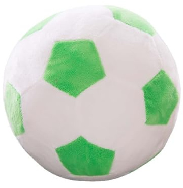 Plüsch Fußball Spielzeug, Stoffball Flauschige Fussball Fußbälle Gefüllte FußbälleSport Kissen, zum Spielen und Kuscheln, Weiches Schmusetier für Mädchen, Jungen, Babys (22 cm,Grün)