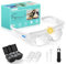 NZQXJXZ Lupa con Diadema con Luz LED, 1.5X 2.5X 3.5X 5X lupas de Gran Aumento con luz, Ajustable Gafas de Aumento Lupa para Leer, Coser, Reparaciones, Joyería, Blanco