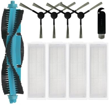 Rouleau principal, brosse latérale, filtre Hepa, chiffon de nettoyage, compatible avec Proscenic M6 Pro, pièces de rechange for aspirateur robot(C Cleaning kit)