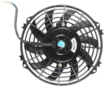 Engine Cooling Radiator Fan 9 INCH ELECTRIC FAN KIT OIL COOLER RADIATOR AUTOMOTIVE UNIVERSAL SLIM COOLING 12V 80W