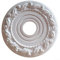 HpLive Decorativa PU techo roseta 16 pulgadas redonda cubierta de lámpara para candelabro ventiladores de techo estilo vintage blanco 406 mm