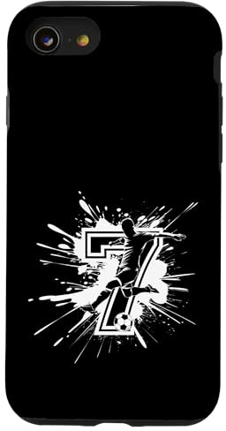 7. Geburtstag Junge 7 Jahre Fussballer Fussball Geburtstags Hülle für iPhone SE (2020) / 7 / 8
