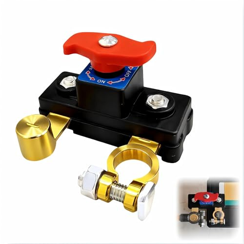 Coupe Circuit de Batterie 12V-24V, Interrupteur de Batterie Automobile | Pour Voiture, Camion et Bateau