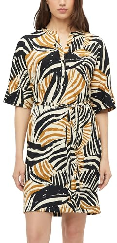 s.Oliver Strukturiertes Jersey-Kleid mit Gürtel und Knopfleiste