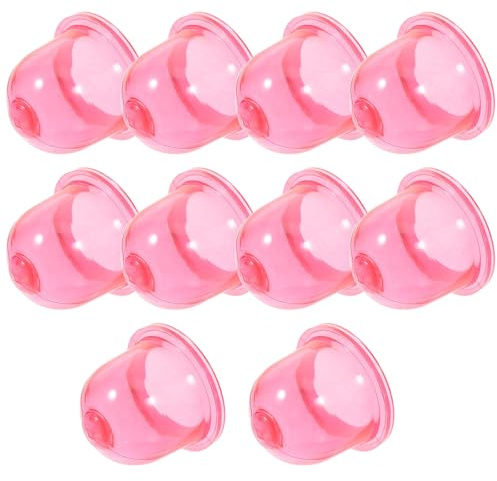 Abaodam 10 Pièces Coupelles à Huile Multifonctionnelles Rouge Silicone | Silicone Transparent, Remplacement Fiable et Léger, pour Chainsaw et Trimmer