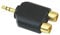 Jack audio adattatore da maschio stereo da 3,5 mm a 2 RCA femmina, adattatore splitter a Y