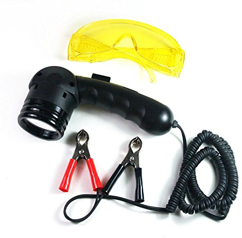 Craft-Equip UV-Lecksuchlampe 12V/50W UV Lampe + Brille Set KFZ-Klimaanlage Auto