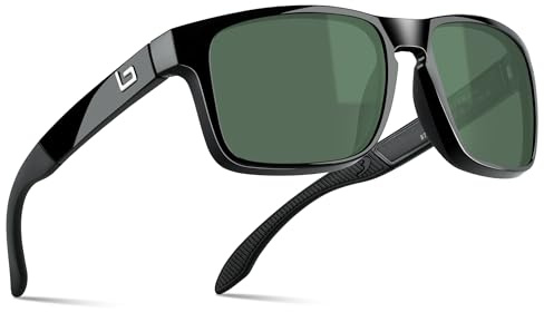 Bnus Klassische Sonnenbrille, hergestellt in Italien, Echtglas-Linse von Corning mit polarisierter Option
