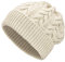 Weiche Damen Alpaka Mütze aus 100% Alpaka Wolle in 6 Farben - Hochwertige Winter Strickmütze/Beanie Wollmütze von HansaFarm, Weiß - NFA01, Einheitsgröße